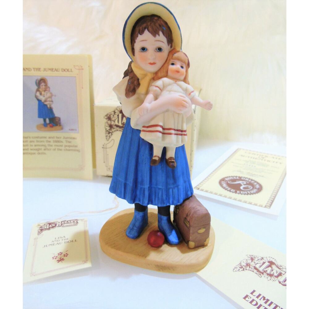 Jan Hagara LISA & JUMEAU DOLL Porcelain FIGURINE Limited Edition Number 15445